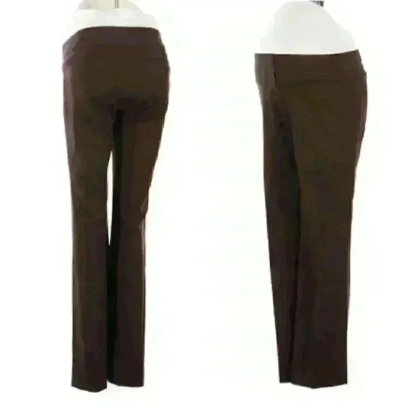 Ann Taylor Loft Maternity brown dress pants 2 - Picture 1 of 3